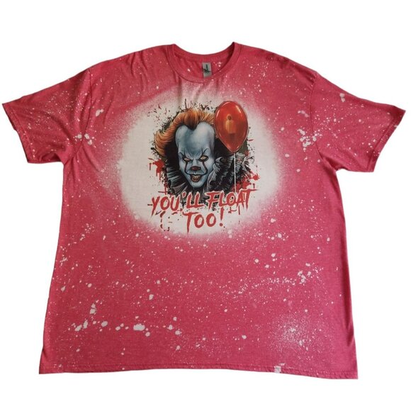 Pennywise IT Scary Clown Softstyle T-Shirt 2XL Horror Show Fans - Picture 2 of 12